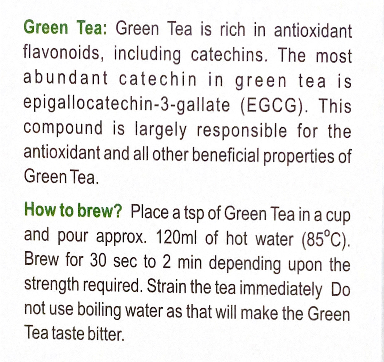 Organic Green Tea