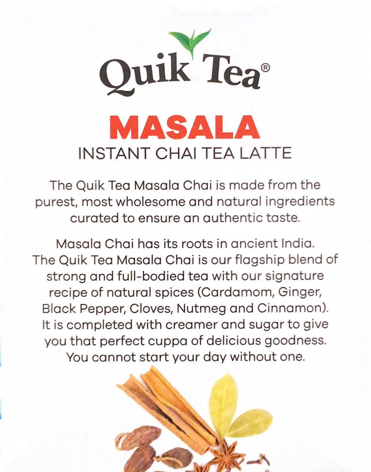 Masala Instant Chai Tea Latte