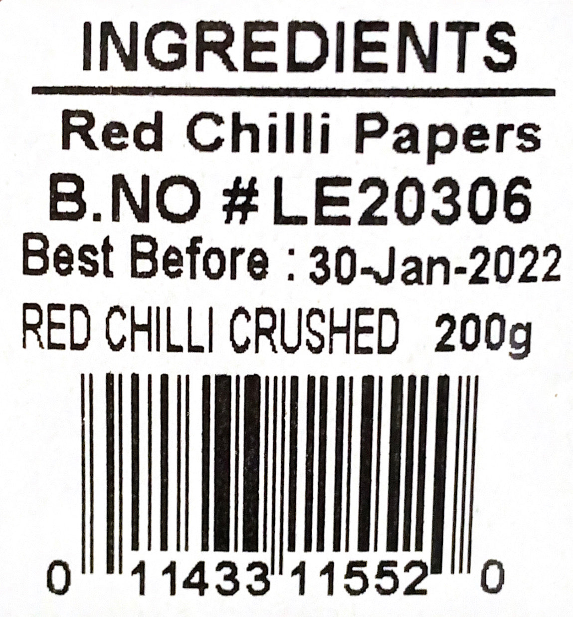 Red Chilli Crushed