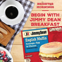 Jimmy Dean Sausage Egg & Cheese English Muffin Sandwich, 36.8 oz, 8 Count (Frozen)