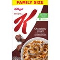 Kellogg's Special K Chocolatey Delight Breakfast Cereal, Family Size, 18.5 oz Box