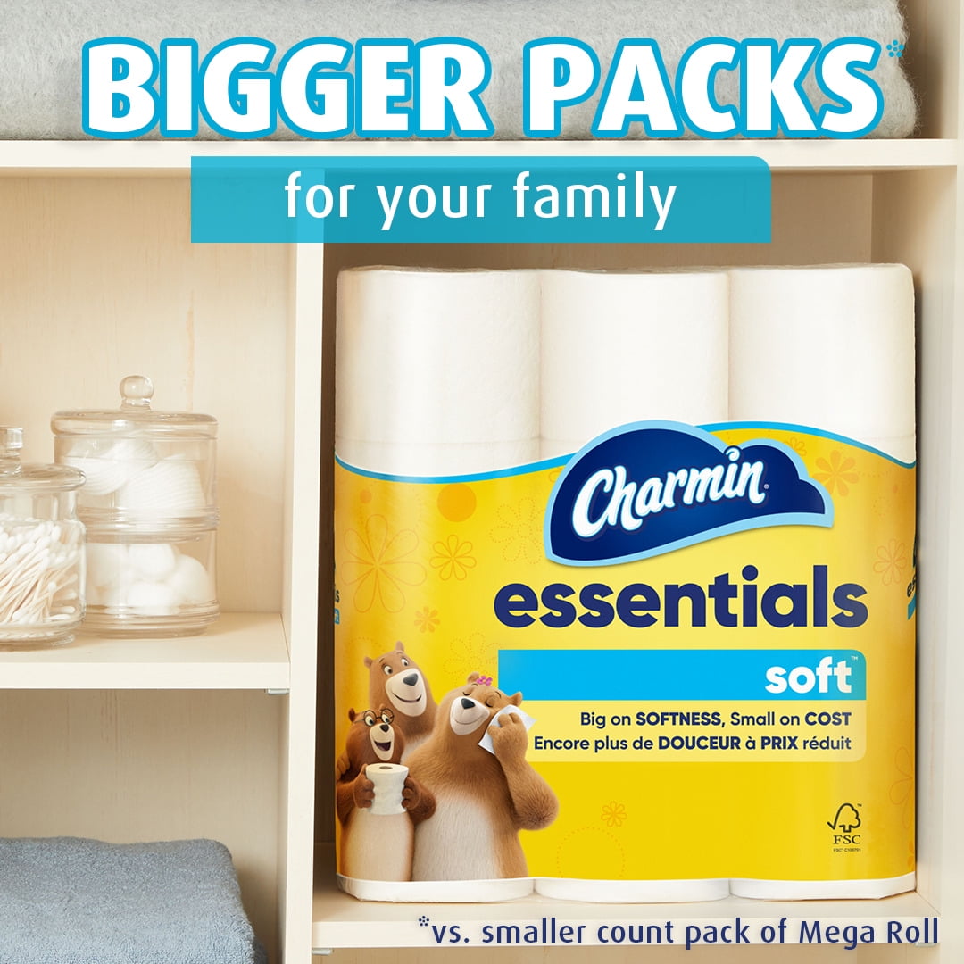 Charmin Essentials Soft Toilet Paper, 12 Mega Roll