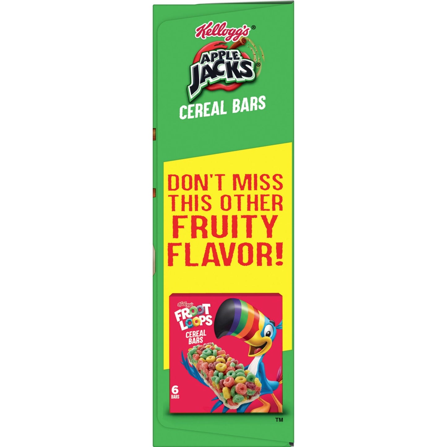 Kellogg's Apple Jacks Original Chewy Cereal Bars, Ready-to-Eat, 4.2 oz, 6 Count