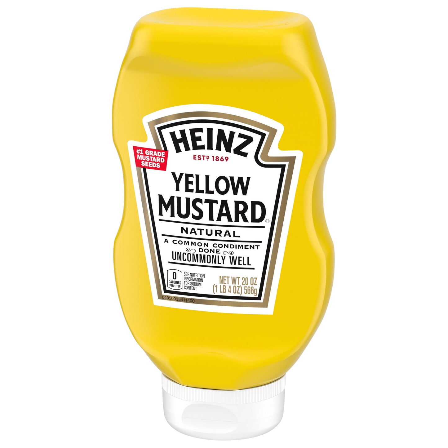 Heinz Yellow Mustard, 20 oz Bottle