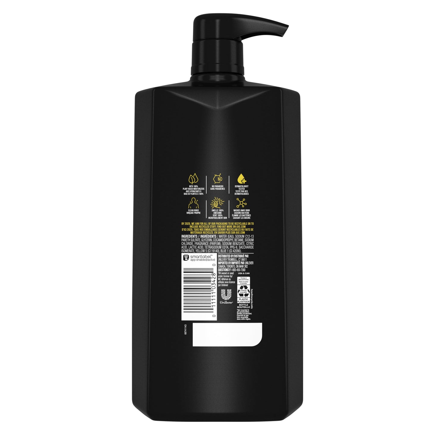 Axe Black Refreshing Daily Use Body Wash, Frozen Pear and Cedarwood, 32 fl oz