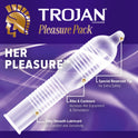 TROJAN Pleasure Variety Pack Lubricated Condoms, 12 Count, 1 Pack