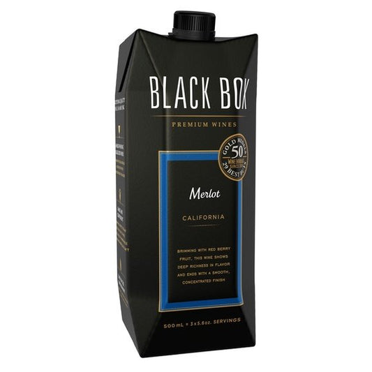 Black Box Merlot Red Wine, California, 500ml Go Pack