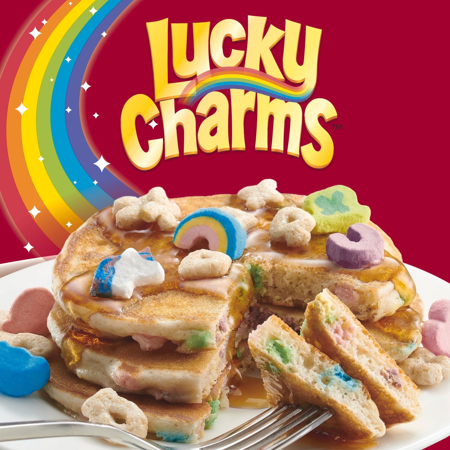 Betty Crocker Lucky Charms Pancake Kit, Baking Mix, 14.5 oz