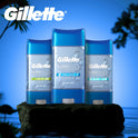 Gillette Antiperspirant and Deodorant for Men, Clear Gel, Cool Wave, 3.8oz