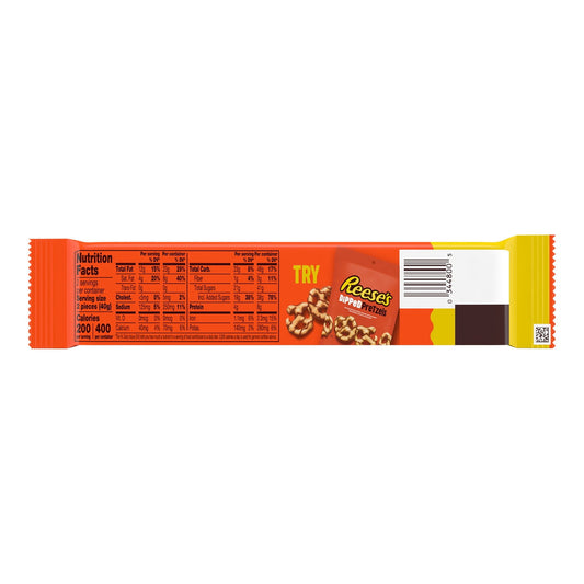 Reese's Milk Chocolate King Size Peanut Butter Cups Candy, Pack 2.8 oz