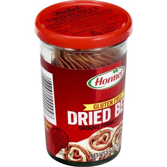 HORMEL Dried Beef, Shelf Stable, 2.5 oz Glass Jar