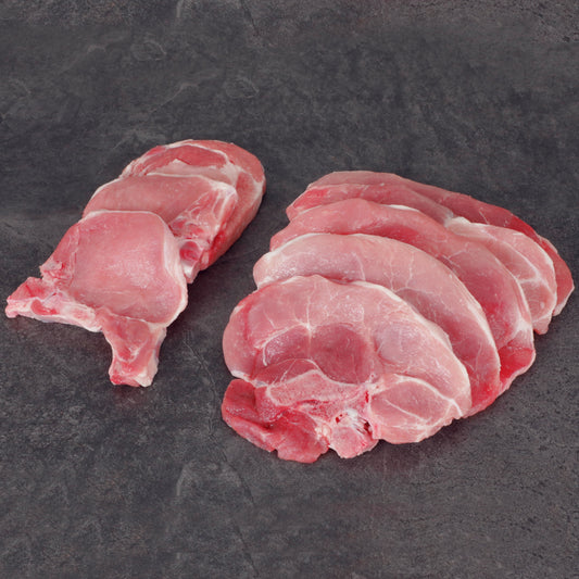 Pork Assorted Loin Chops Bone-In Family Pack, 3.5 - 5.0 lb Tray