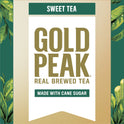 Gold Peak Real Brewed Tea Cane Sugar Sweet, Bottled Black Iced Tea Drink, 18.5 fl oz