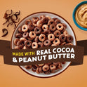 Chocolate Peanut Butter Cheerios Breakfast Cereal, Family Size, 18 OZ
