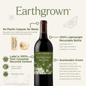 Earthgrown Cabernet Sauvignon California Red Wine, 750 ml Glass, ABV 14.00%