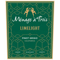 Menage a Trois Limelight Pinot Grigio White Wine, 750 ml Bottle