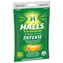 HALLS Defense Assorted Citrus Sugar Free Vitamin C Drops, 25 Drops