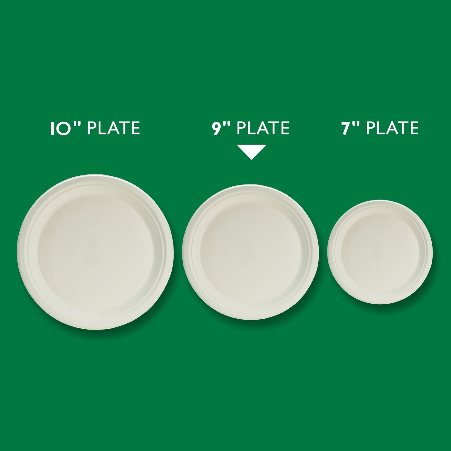 Hefty ECOSAVE Compostable Paper Plates, 8-3/4 inch, 22 Count