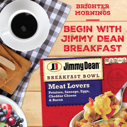 Jimmy Dean Meat Lovers Breakfast Bowl, 7 oz (Frozen)