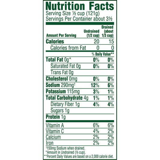 Del Monte French Style Green Beans, Vegetables, 14.5 oz Can