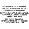 LIFEWTR Premium Purified Bottled Water, pH Balanced with Electrolytes For Taste, 1 Liter Bottle