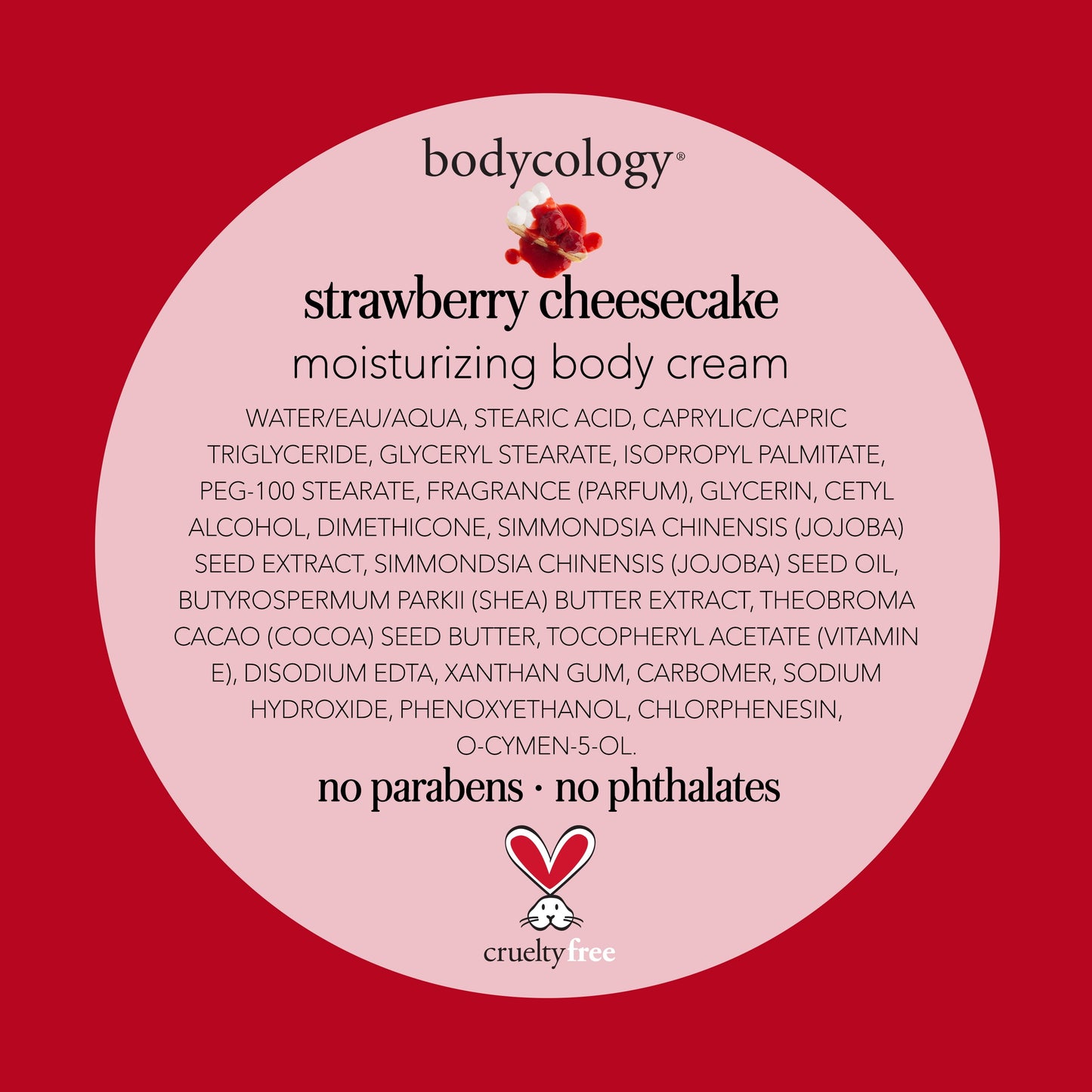 Bodycology Strawberry Cheesecake Body Cream, 8 oz