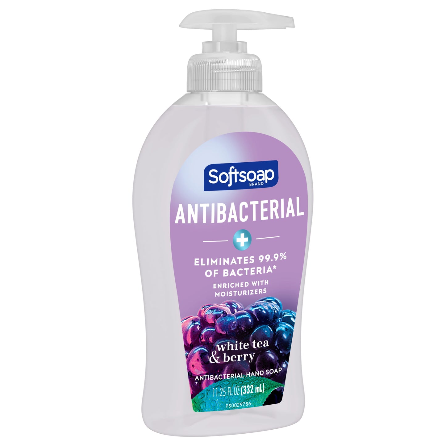 Softsoap Antibacterial Liquid Hand Soap, White Tea and Berry Scent Hand Soap, 11.25 oz Bottle