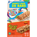 Reese's Puffs Cinnamon Toast Crunch Cereal Treat Bars Variety Pack, 28 ct