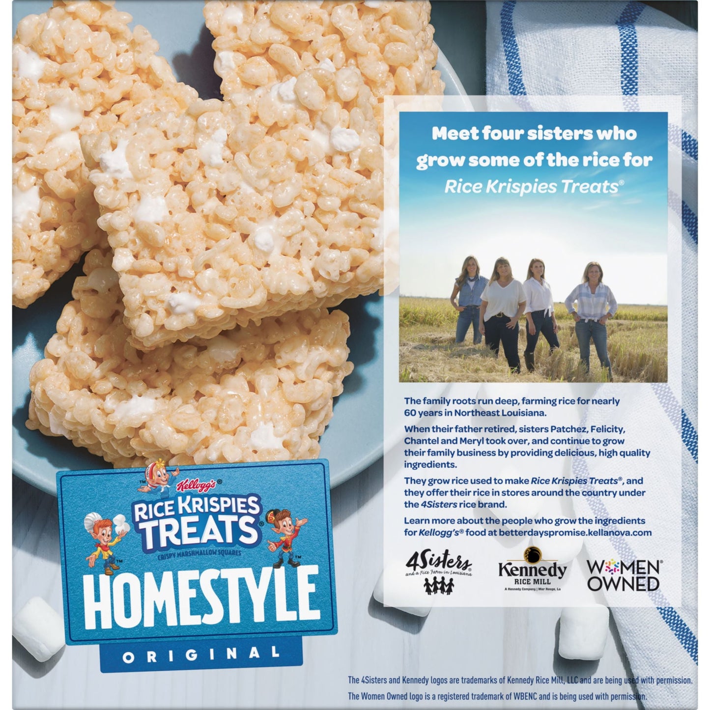 Rice Krispies Treats Homestyle Original Chewy Marshmallow Snack Bars, Ready-to-Eat, 27.9 oz, 24 Count