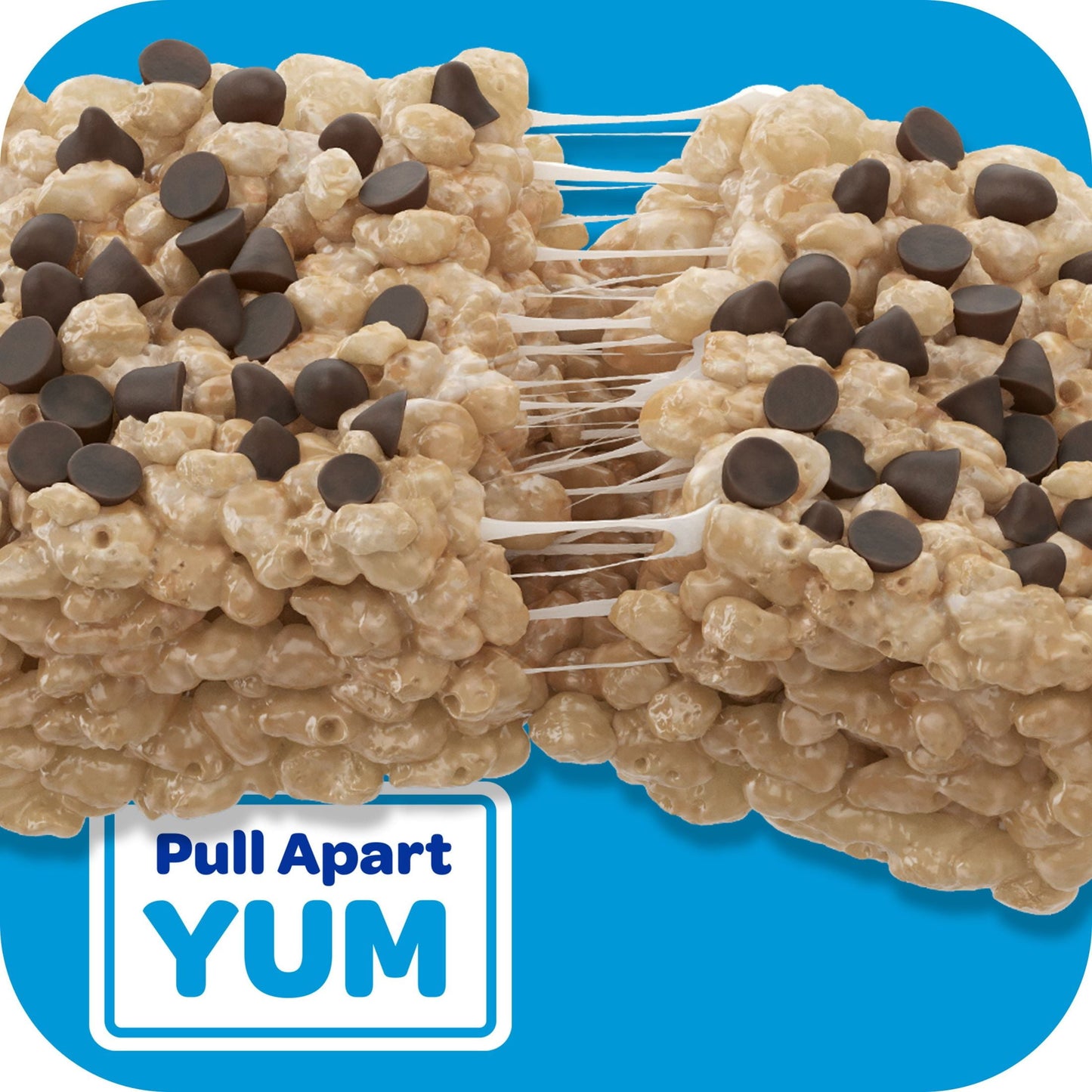 Rice Krispies Treats Chocolatey Chip Cookie Dough Chewy Marshmallow Snack Bars, Ready-to-Eat, 12.4 oz, 16 Count