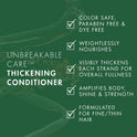 Nexxus Unbreakable Care Thickening Daily Conditioner for Thin Hair, Biotin and Keratin, 16.5 fl oz