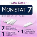 Monistat 7 Day Yeast Infection Treatment, 7 Disposable Miconazole Cream Tubes & External Itch Cream