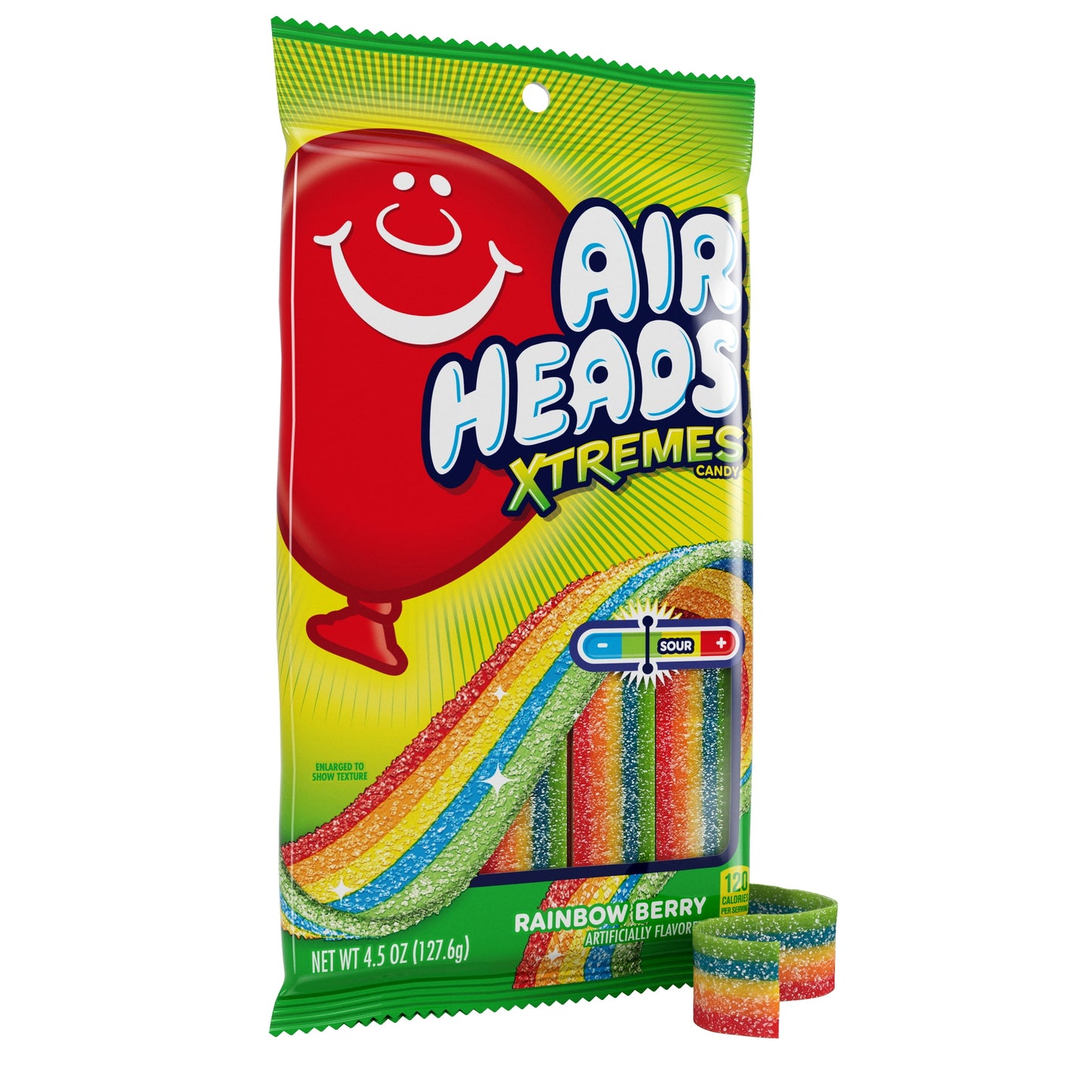 Airheads Xtremes Belts Candy, Rainbow Berry, 4.5 oz