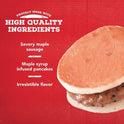 Jimmy Dean Maple Pancakes & Sausage Griddle Cake Sandwich, 32 oz, 8 Count (Frozen)