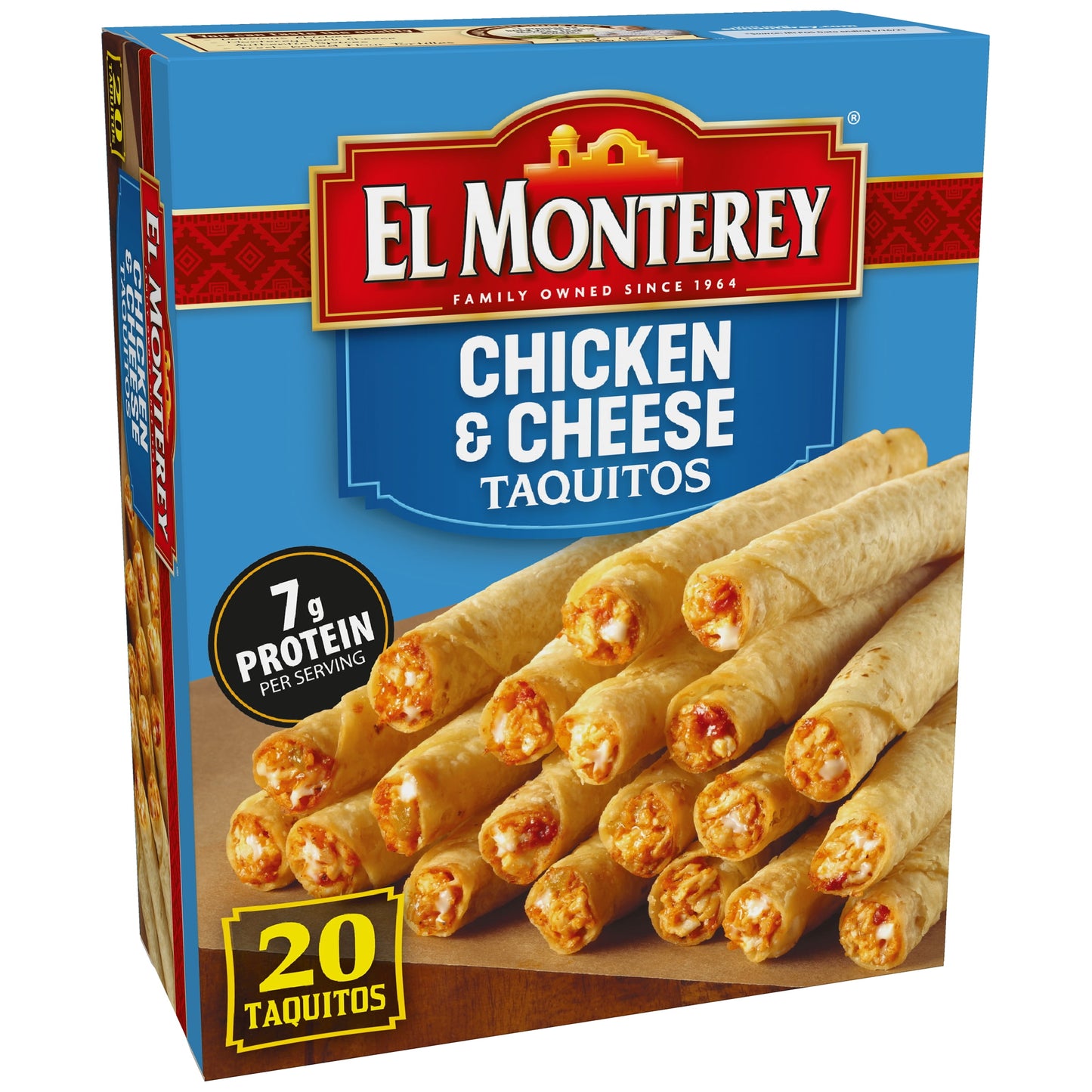 El Monterey Chicken & Cheese Flour Taquitos, 20 oz, 20 Ct (Frozen)