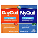 Vicks DayQuil and NyQuil Cold, Cough and Flu Liquicaps, Over-the-Counter Medicine, 60 Ct