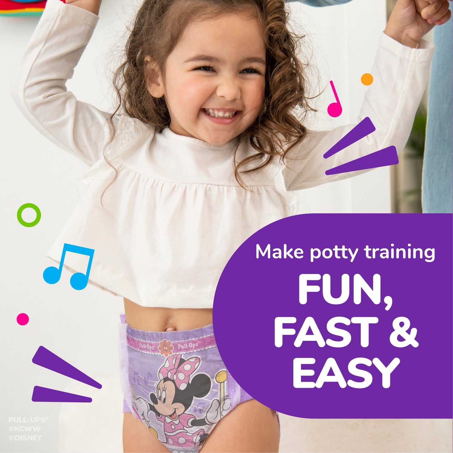 Pull-Ups Girls' Potty Training Pants, 3T-4T, 92 Count
