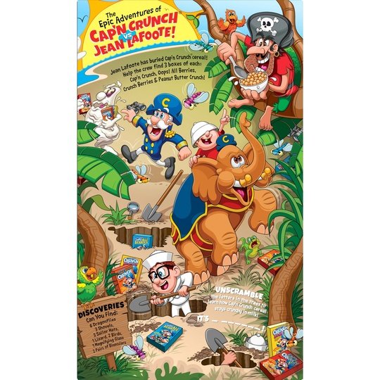 Cap'n Crunch's Cereal, Peanut Butter Crunch, Family Size, 18.8 oz