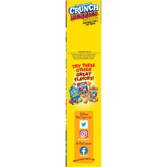 Cap'n Crunch's Crunch Berries, Kids Cereal, 20.5 oz Box