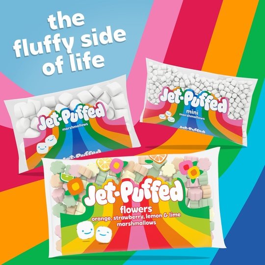 Jet-Puffed Flowers Marshmallows, 8 oz Bag