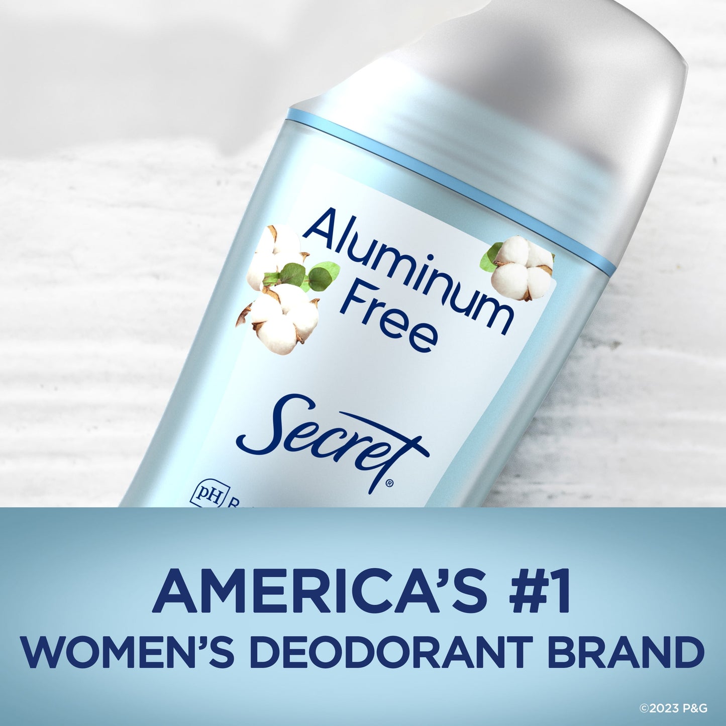 Secret Aluminum Free Deodorant for Women, Cotton, 2.4 oz