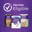 Always Discreet Incontinence Pads, Extra Heavy Absorbency, Long Length, 45 CT