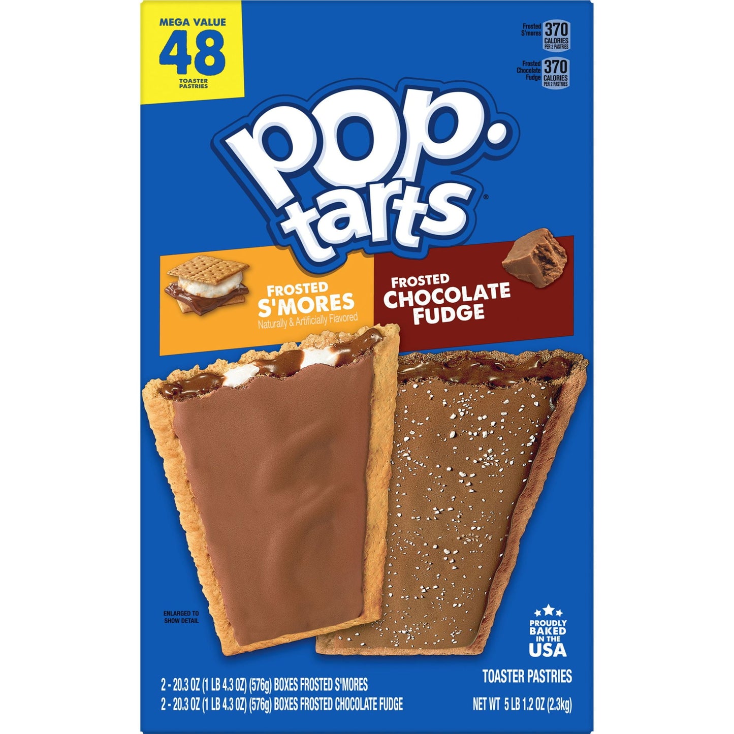 Pop-Tarts Variety Pack Instant Breakfast Toaster Pastries, Shelf-Stable, Ready-to-Eat, 81.2 oz, 48 Count Box