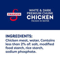 Swanson White and Dark Premium Chunk Canned Chicken Breast in Water, Fully Cooked Chicken, 9.75 oz Can