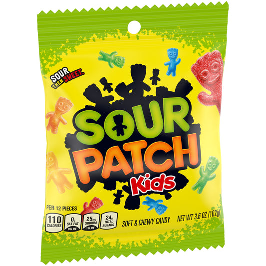 SOUR PATCH KIDS Soft & Chewy Candy, 3.6 oz