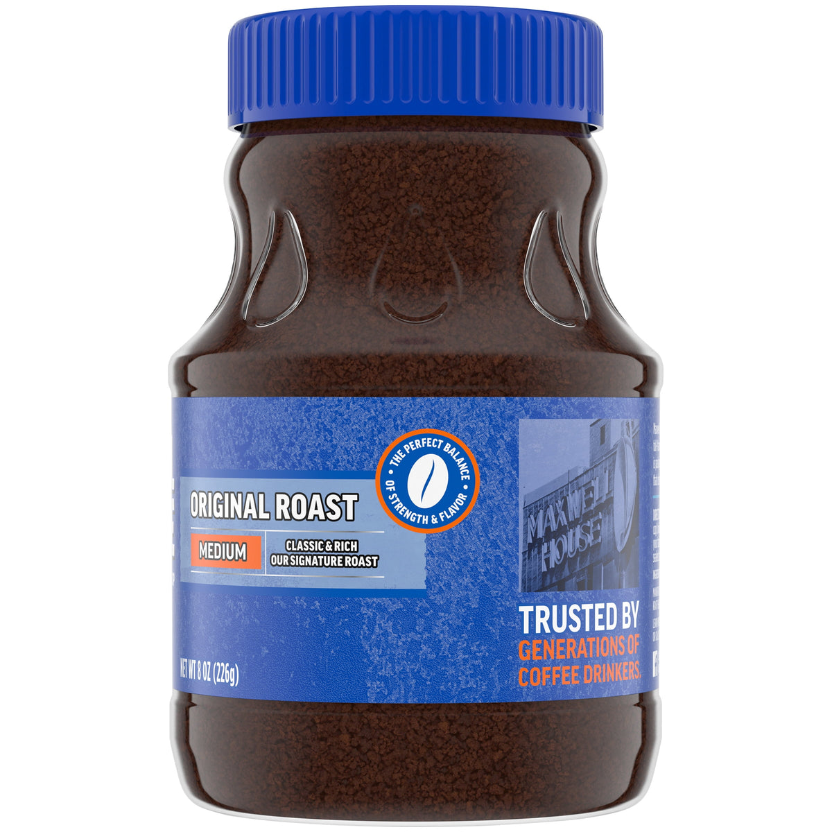 Maxwell House The Original Roast Instant Coffee, 8 oz Jar