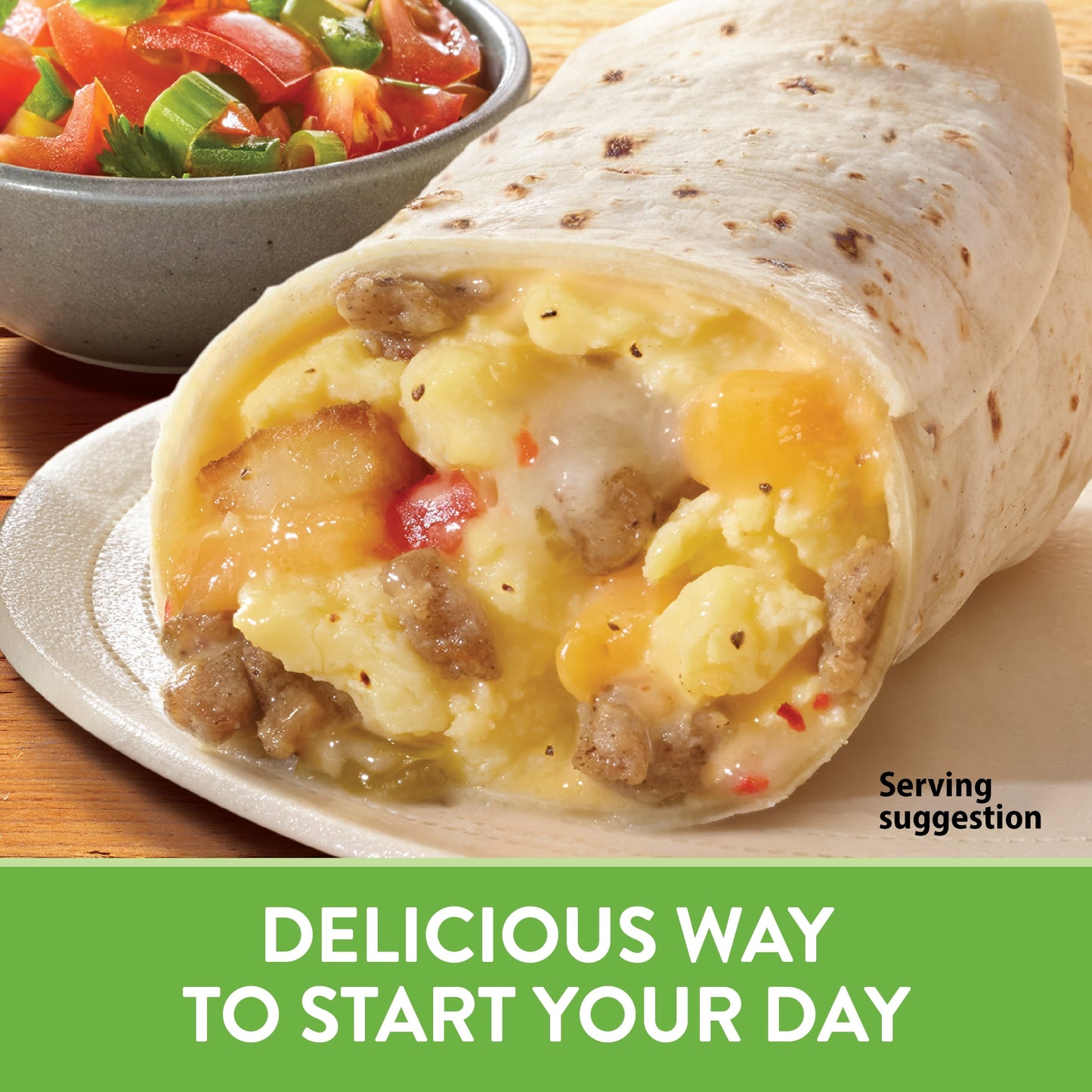 El Monterey Signature Egg, Sausage, Cheese & Potato Burritos, 8 Count, 36 oz (Frozen)