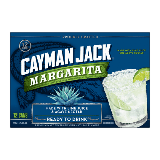 Cayman Jack Margarita, 12 Pack, 12 fl oz Cans, 5.8% ABV
