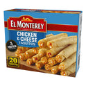 El Monterey Chicken & Cheese Flour Taquitos, 20 oz, 20 Ct (Frozen)