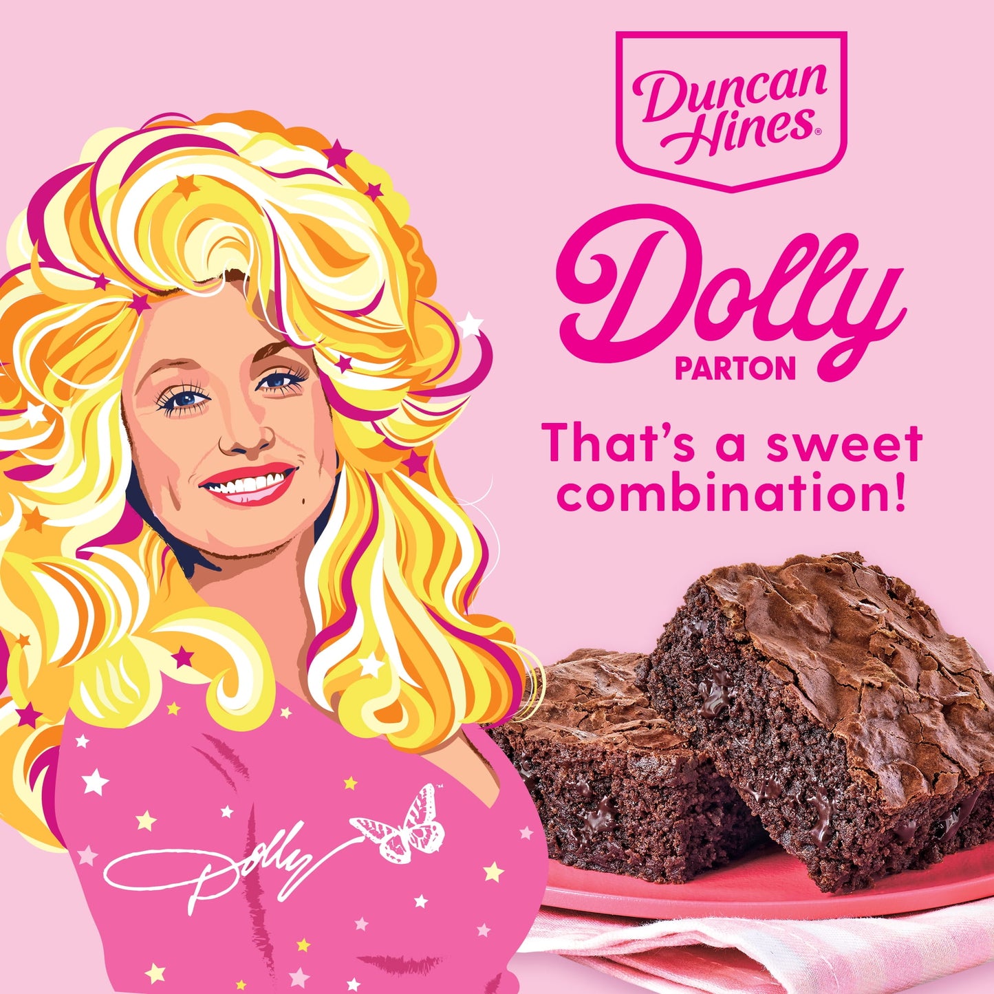 Duncan Hines Dolly Parton's Fabulously Fudgy Brownie Mix, 17.6 oz